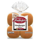 Freihofer&#039;s 8 count, Sliced Buns &amp; Rolls Hamburger Buns, 12 oz Bag