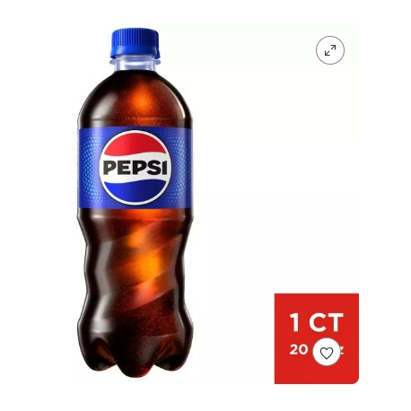 Pepsi Cola Soda - 20 fl oz Bottle