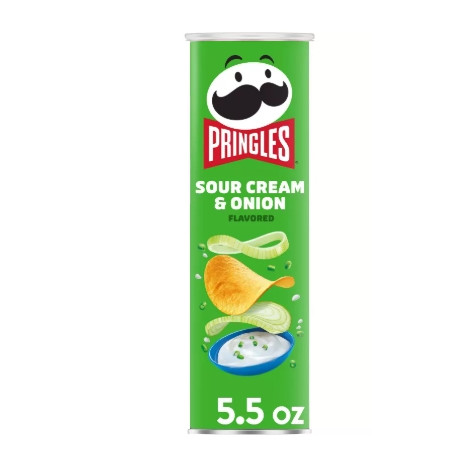 Pringles Sour Cream & Onion Potato Crisps Chips - 5.5oz