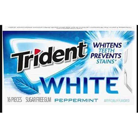 Trident White Peppermint Sugar Free Gum
